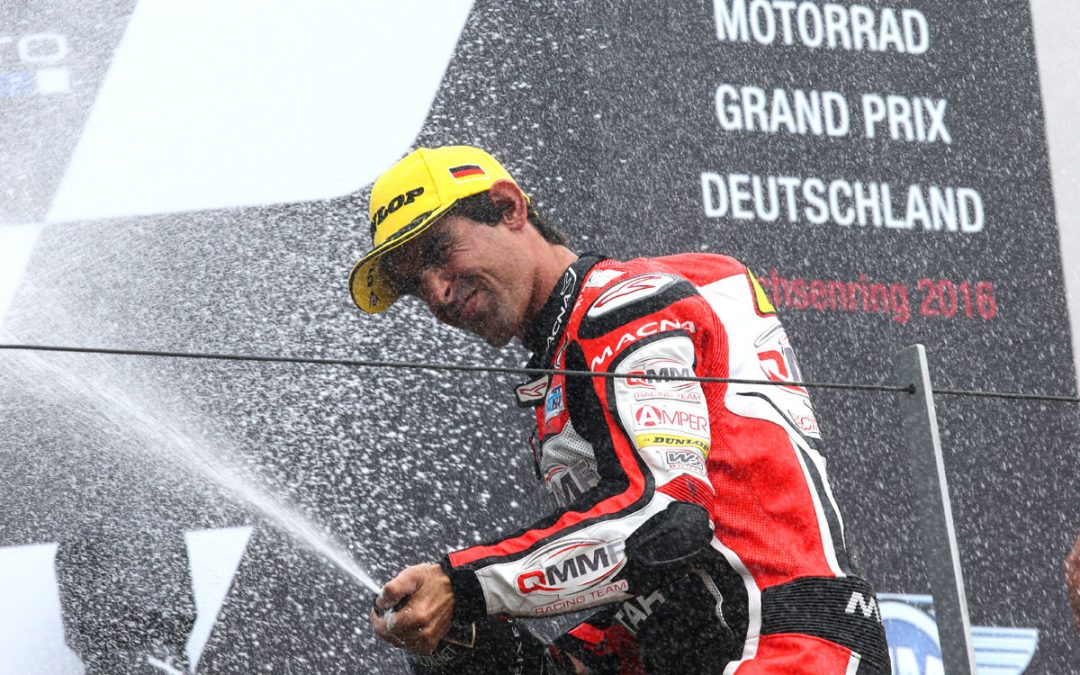 Podio de Julián Simón en el GP de Alemania
