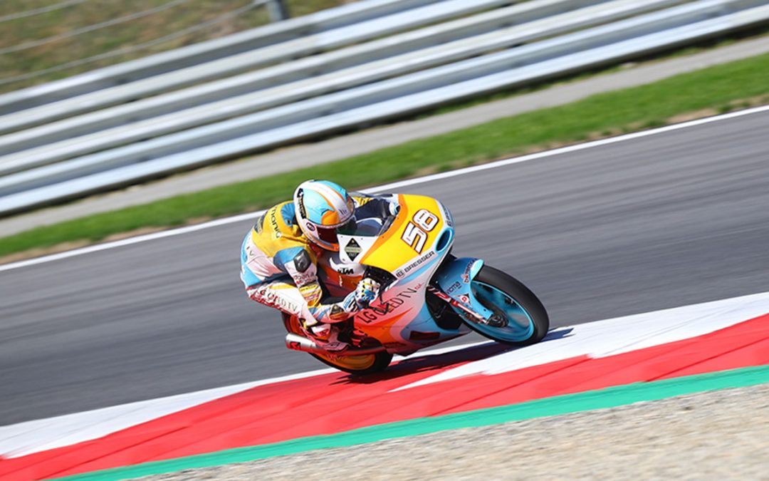 Guevara lucha por el Top-10 en la carrera del GP de Austria, caída para Rodrigo