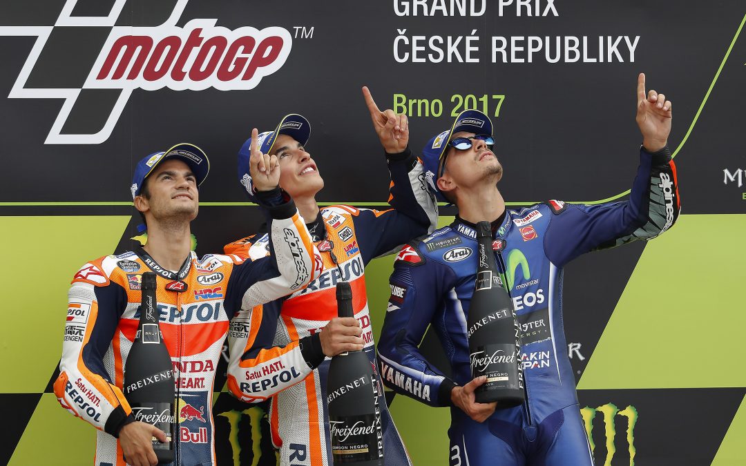 Nuevo doblete de Márquez y Pedrosa en una carrera ‘flag to flag’