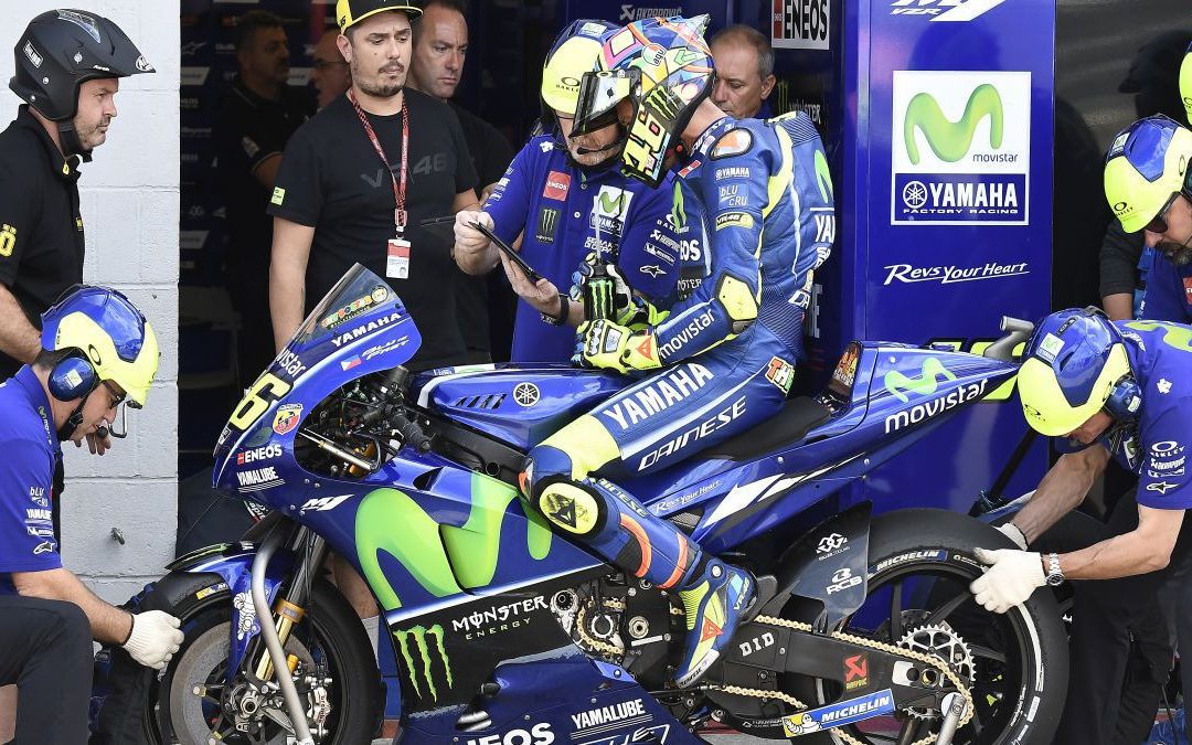 Valentino Rossi valora volver en Aragón