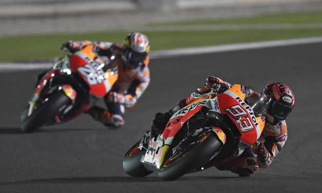 El equipo Repsol Honda inicia el último entrenamiento de la pretemporada