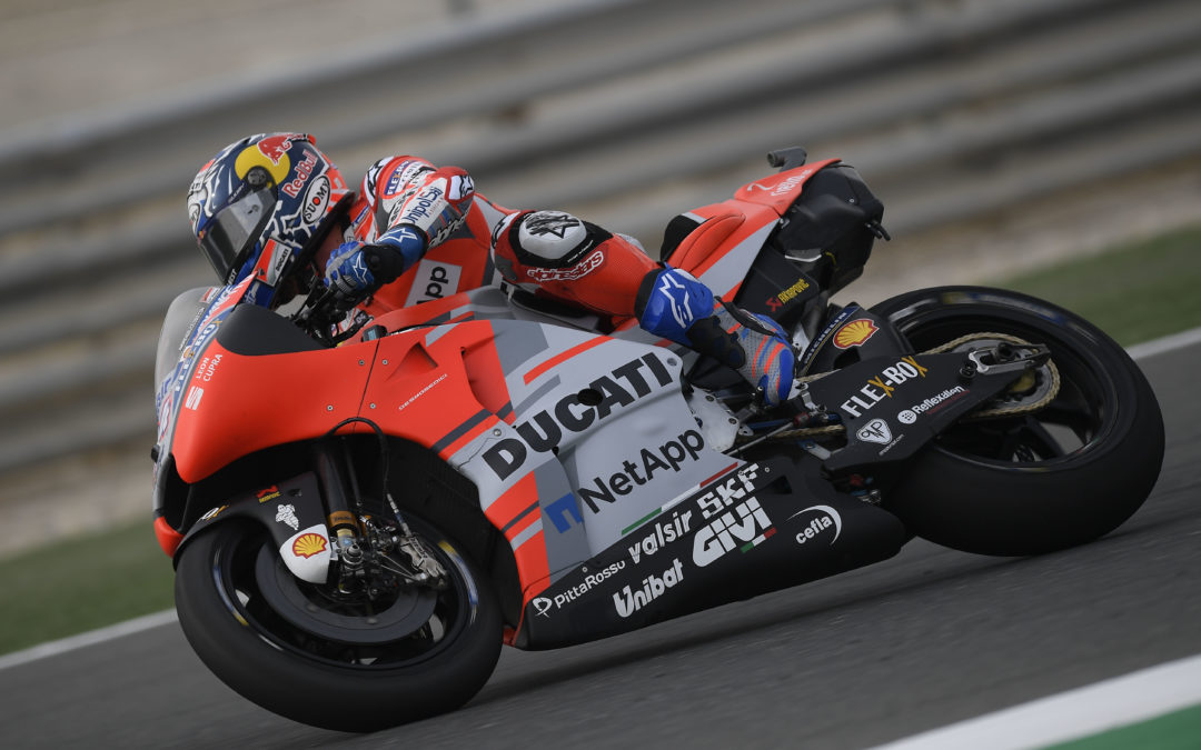 Dovizioso domina los primeros entrenamientos de MotoGP en Qatar, Lorenzo cuarto.
