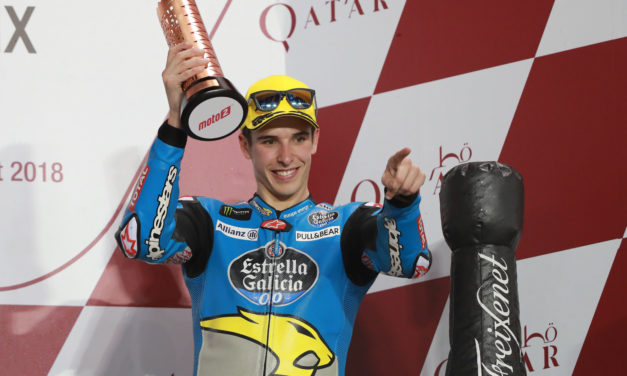 Márquez comienza subiendo el podio en Catar a pesar de los problemas