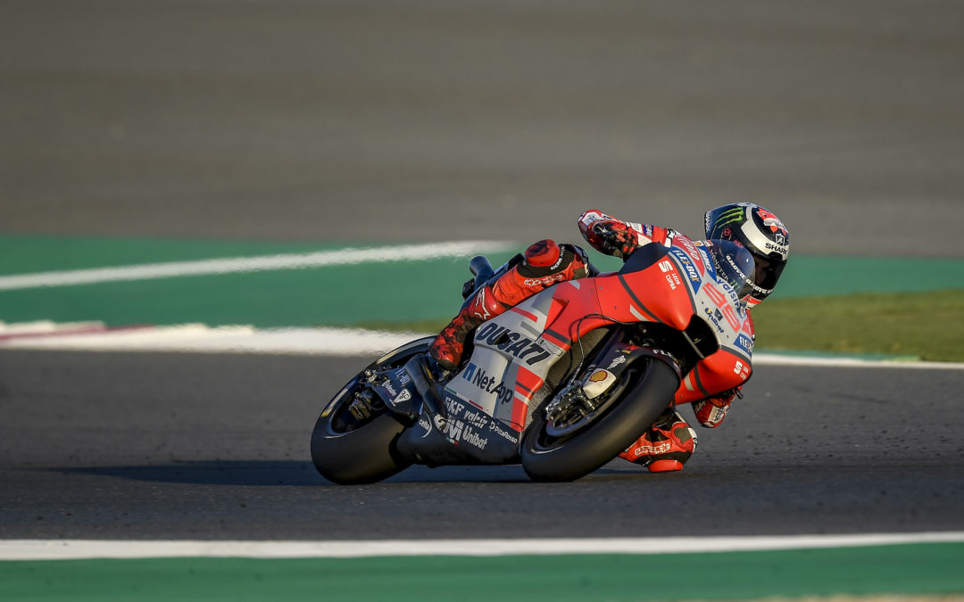 El Ducati Team, listo para la primera carrera del Mundial de MotoGP 2018 en Qatar.