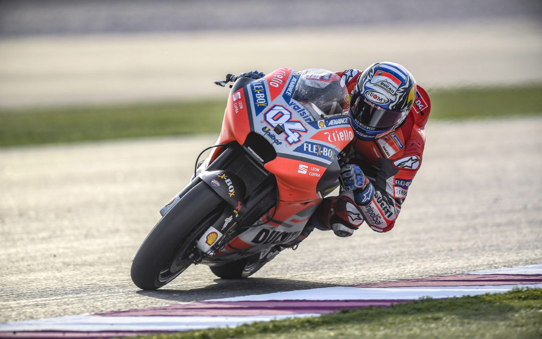 Dovizioso finaliza segundo y Lorenzo decimocuarto la segunda jornada de test en Qatar.