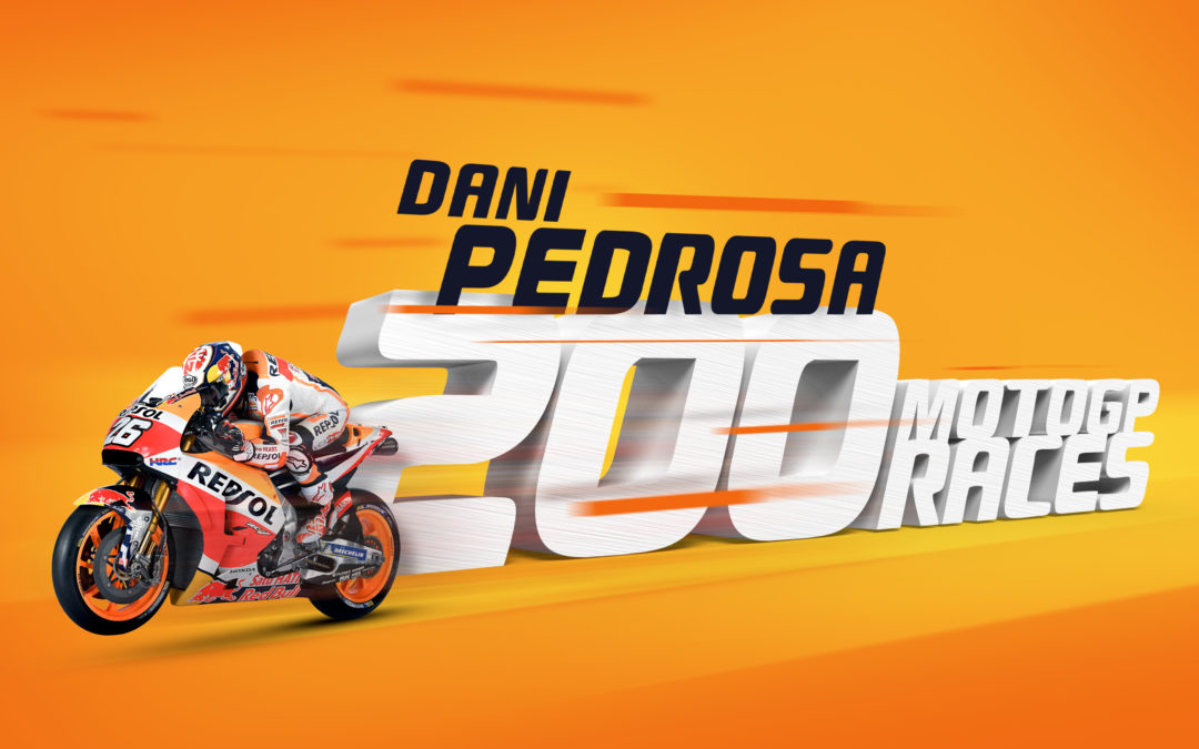 Dani Pedrosa alcanza las 200 carreras en MotoGP