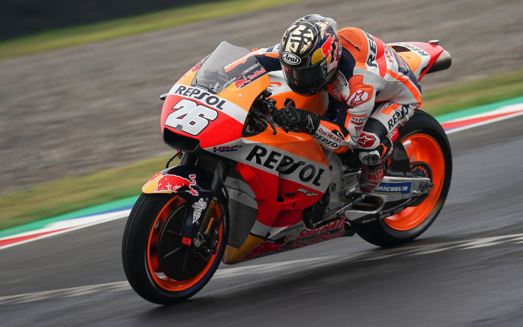 Dani Pedrosa acaricia la pole y saldrá en segunda posición