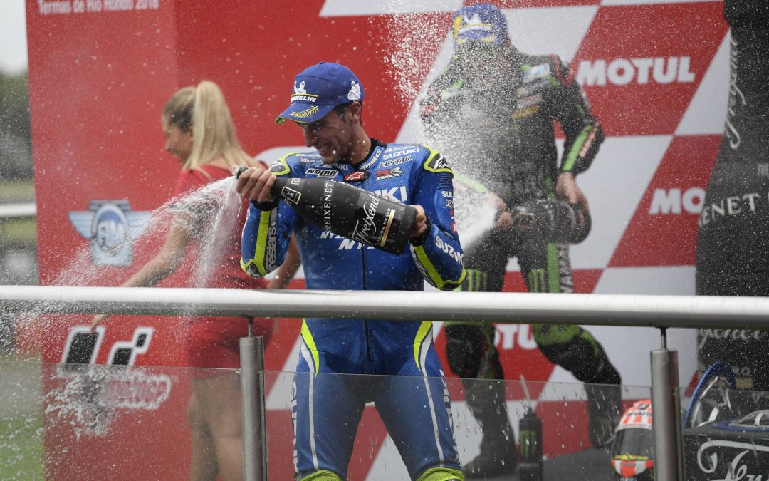 Álex Rins logra su primer podio en MotoGP con Suzuki