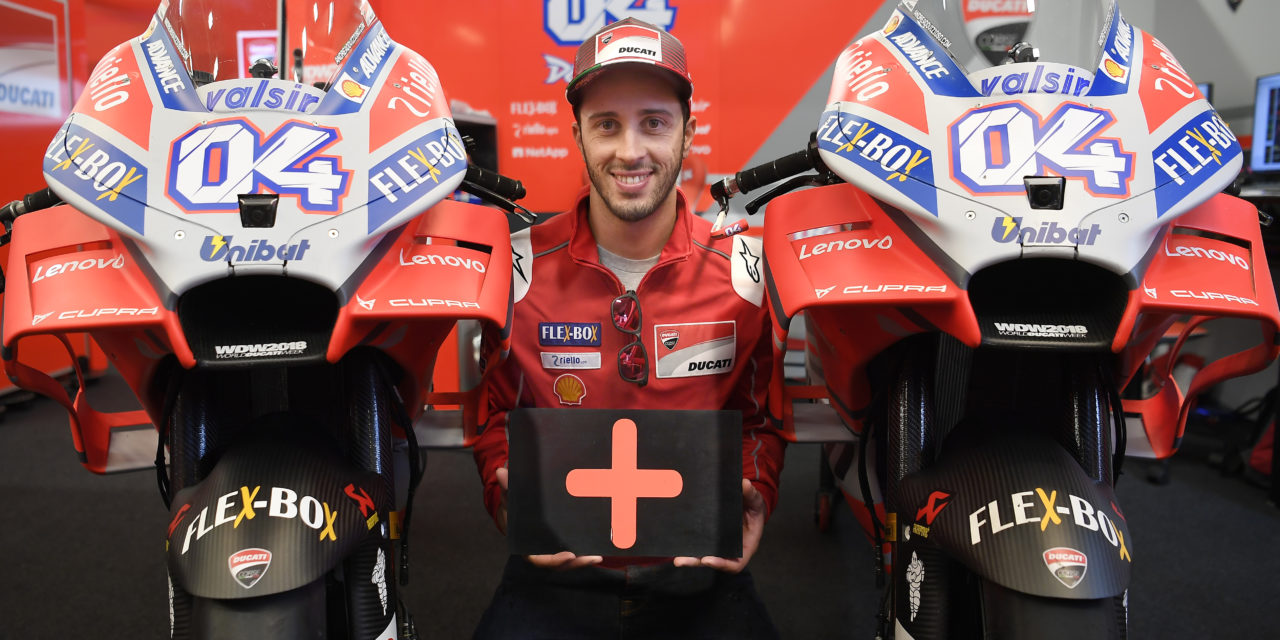 Dovizioso celebra con la Pole provisional el anuncio de su renovación con el Ducati Team para los próximos dos años