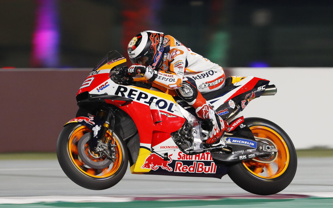 Primeras fotos de Jorge Lorenzo rodando con los colores del equipo Repsol Honda