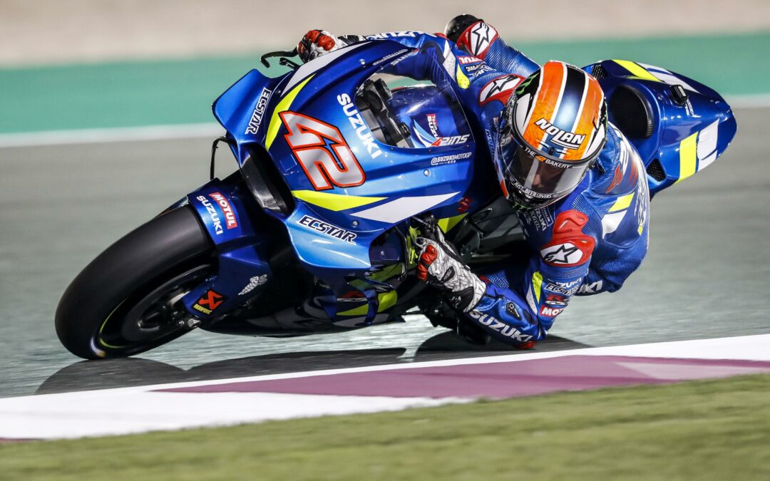 Álex Rins el más rapido en los test de Qatar el segundo día