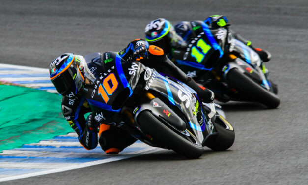 Luca Marini y Gabriel Rodrigo los más rápidos en los test privados de Jerez