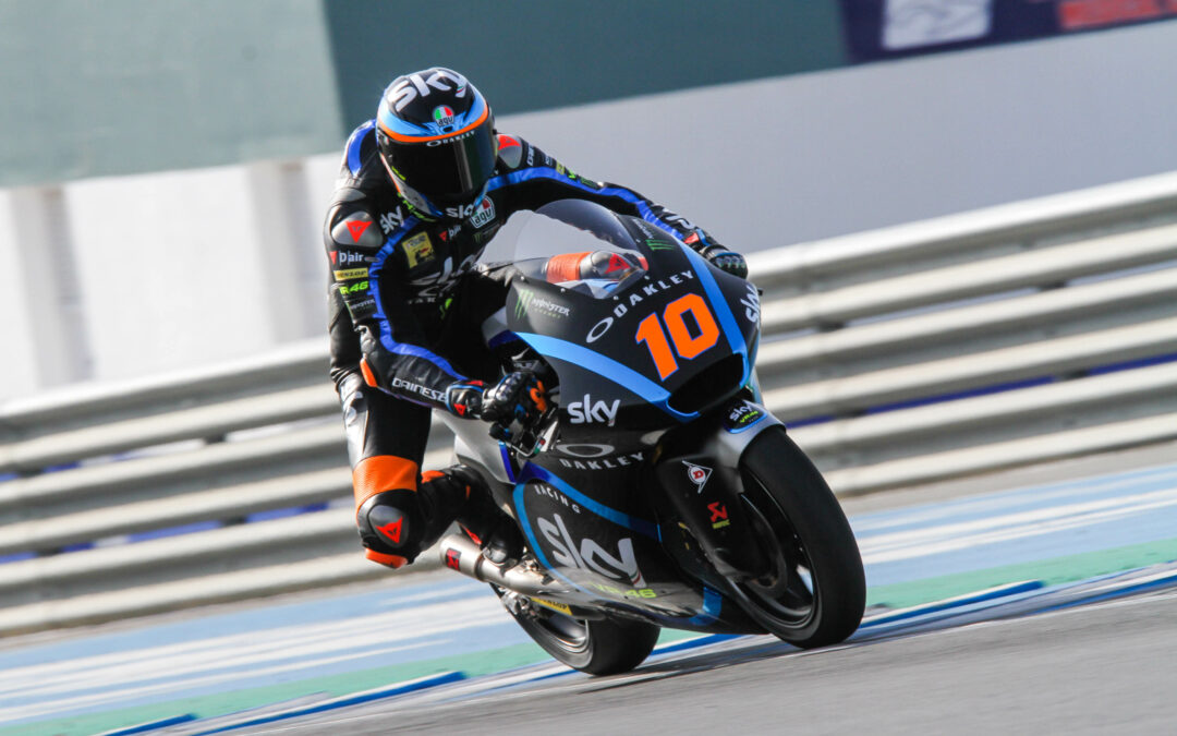 Test Jerez Moto2 y Moto3, Luca Marini pulveriza el récord en Moto2 y Toni Arbolino domina Moto3