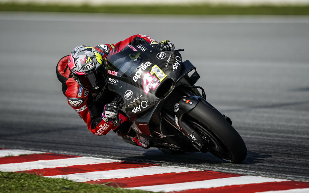 Las primeras pruebas de 2019 terminan con una nota positiva para APRILIA