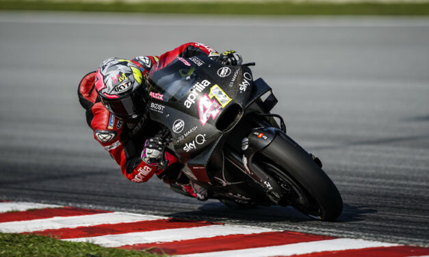 Las primeras pruebas de 2019 terminan con una nota positiva para APRILIA