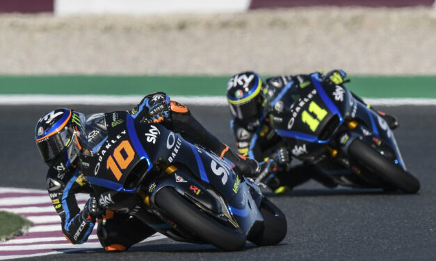 El Sky Racing Team VR46 cierra la pretemporada de Moto2 y Moto3 en Losail