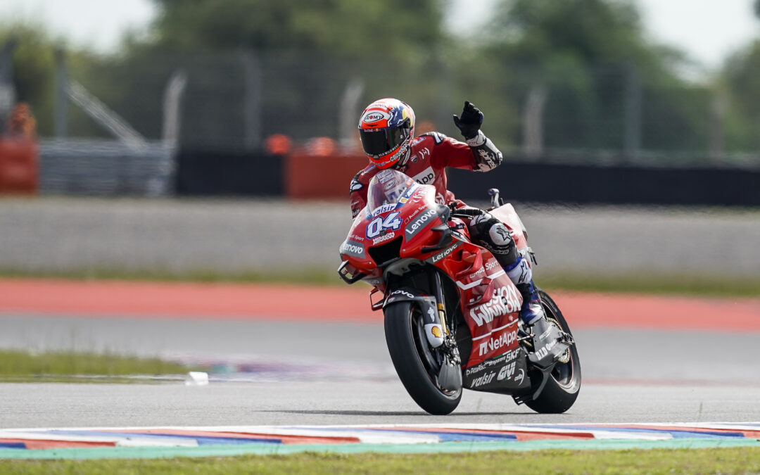 Dovizioso encabeza las hojas de horarios en la práctica libre del viernes en el GP de Argentina con el equipo Mission Winnow Ducati