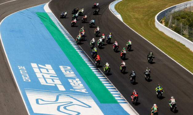 Maximiliam Scheib en SBK-Open 1000, Oscar Gutiérrez en Supersport Open 600, Francesc Pérez en SBK Junior, Hugo Millán en Pre Moto3-Promo3 y Angel Piqueras en 85GP/Moto4, vencedores de la primera cita del Cto. de España de Superbike celebrado en Jerez