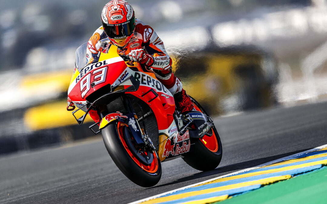 Marc Márquez es segundo y Jorge Lorenzo, cuarto, en la primera jornada