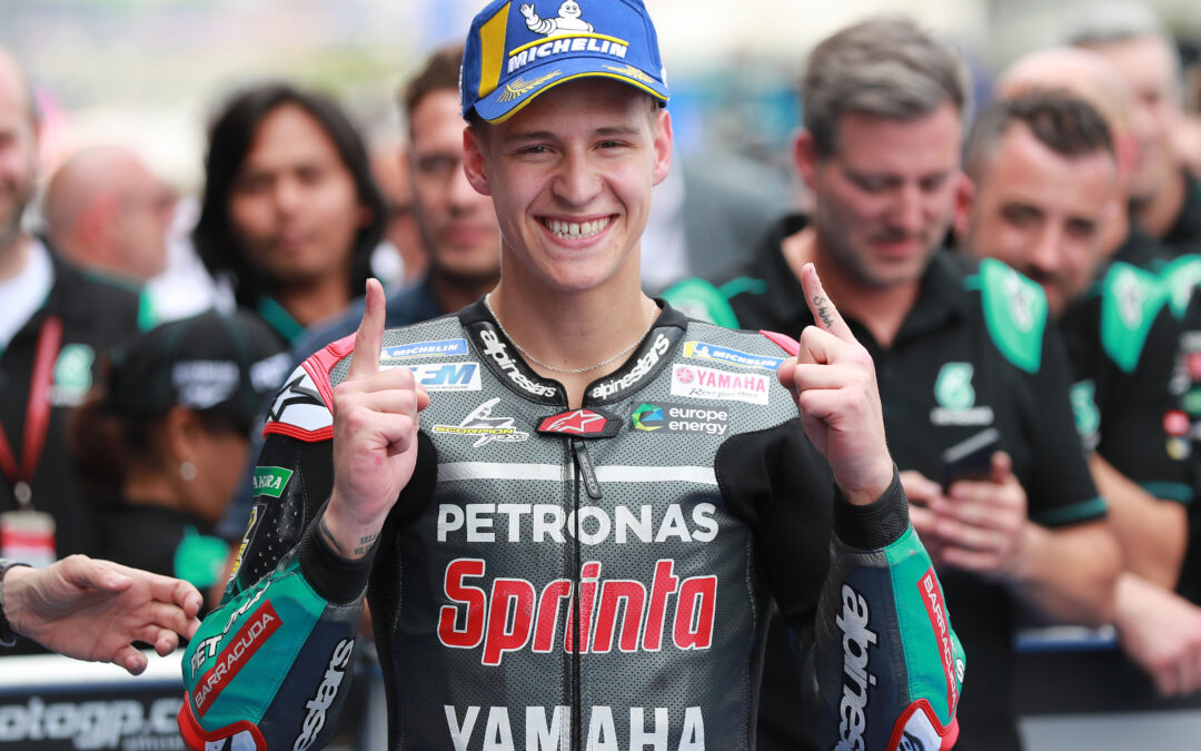 Histórica pole de Fabio Quartararo en Jerez y la segunda plaza de Morbidelli (Petronas Yamaha SRT)
