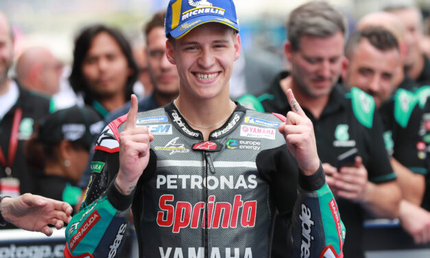 Histórica pole de Fabio Quartararo en Jerez y la segunda plaza de Morbidelli (Petronas Yamaha SRT)