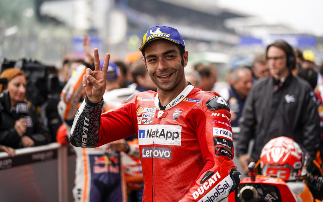 Buena primera fila para Petrucci, segundo en el clasificatorio de Le Mans. Cuarto tiempo y segunda fila para Dovizioso
