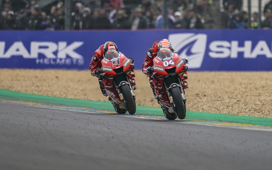 Doble podio para el Ducati Team en Le Mans con Dovizioso segundo y Petrucci tercero