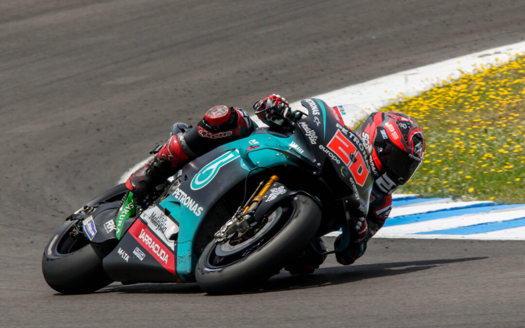 Fabio Quartararo (Yamaha) destroza hoy en el test post Gran Premio el tiempo que le valió la pole en MotoGP