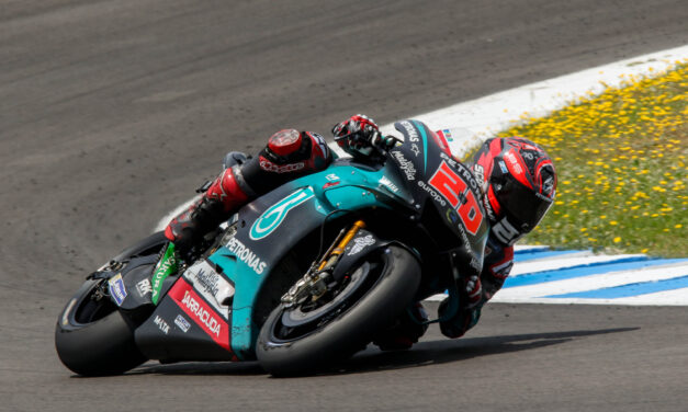 Fabio Quartararo (Yamaha) destroza hoy en el test post Gran Premio el tiempo que le valió la pole en MotoGP
