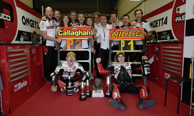 El 5 de mayo 2019 Jerez habló italiano en Moto3