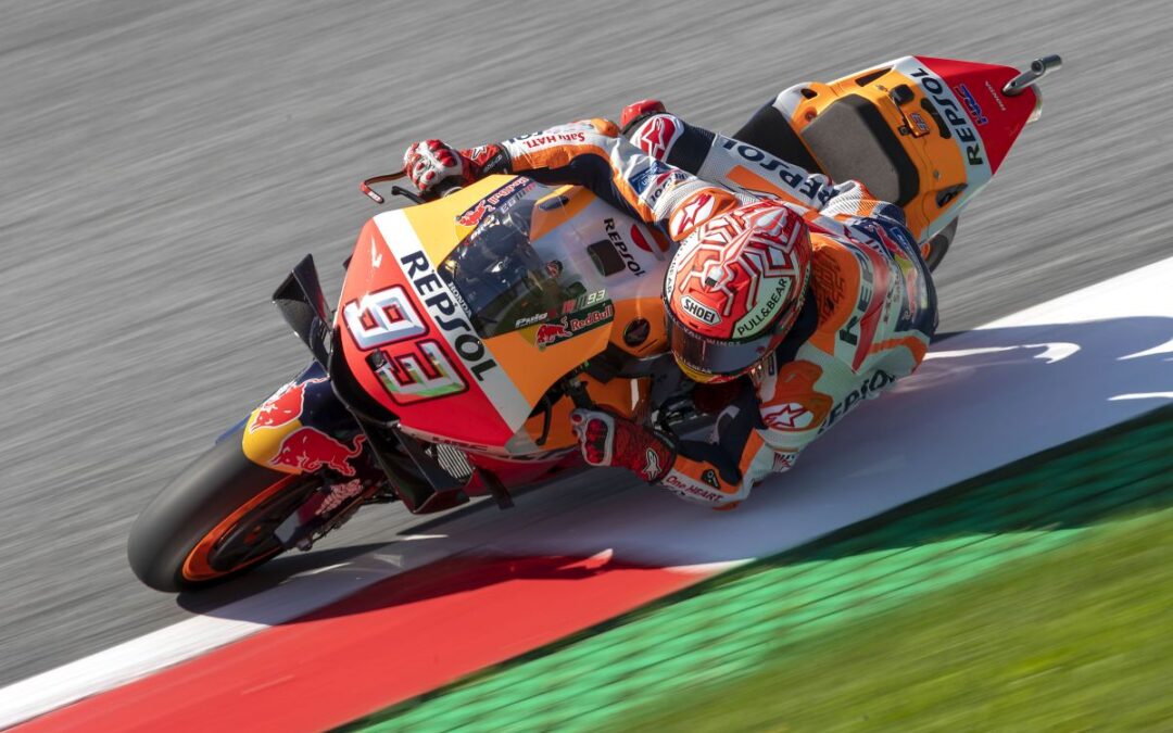 Marc Márquez lidera la primera jornada en Austria