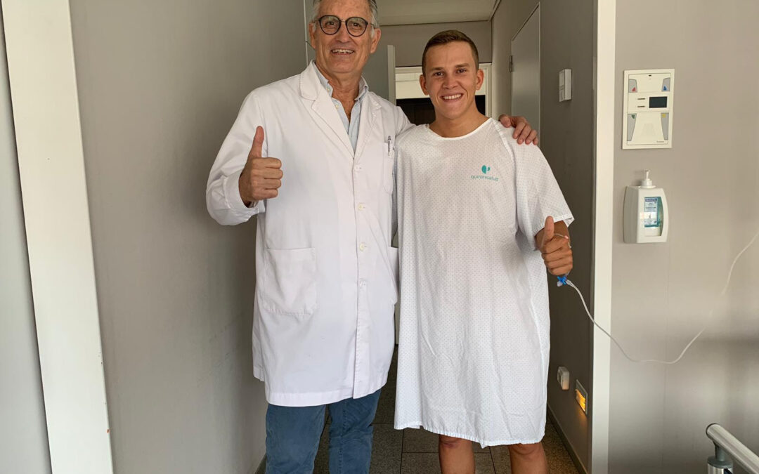 Gabri Rodrigo operado con éxito por el doctor Xavi Mir