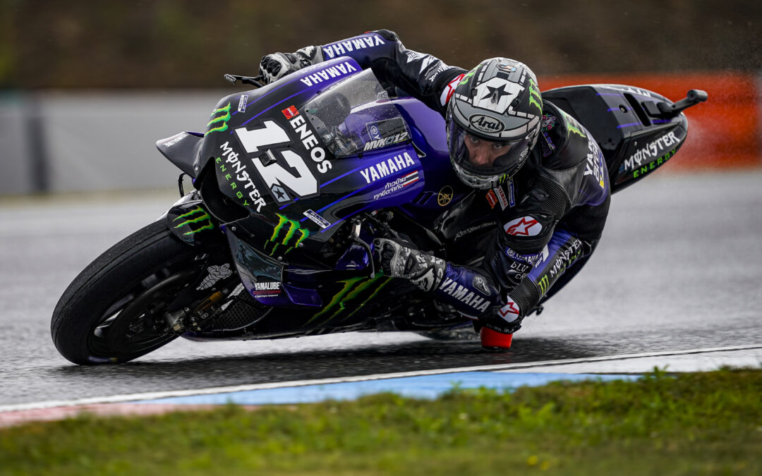Tercera fila para Maverick Viñales y Valentino Rossi