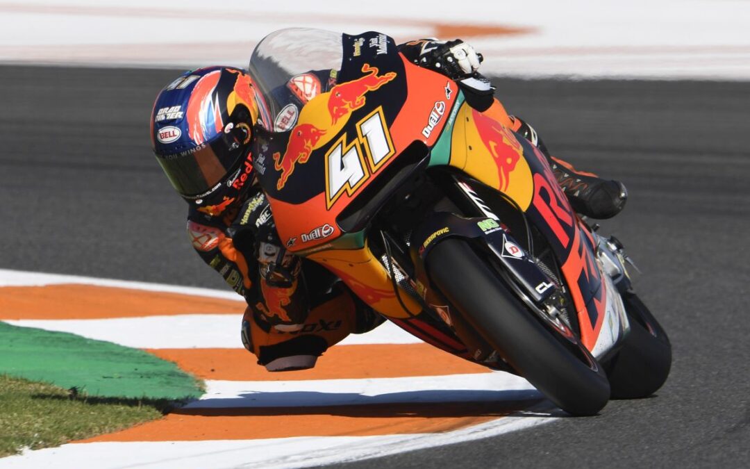 Traca de Moto2 en el Circuito Ricardo Tormo para Brad Binder
