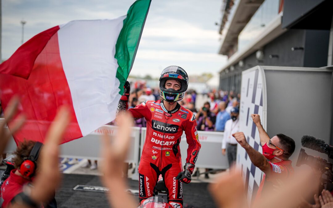 Bagnaia triunfa en el GP de San Marino y de la Riviera de Rimini con su segunda victoria consecutiva en MotoGP