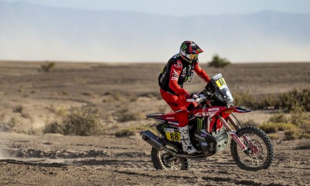 Triplete del Monster Energy Honda Team en la primera etapa del Rally de Marruecos