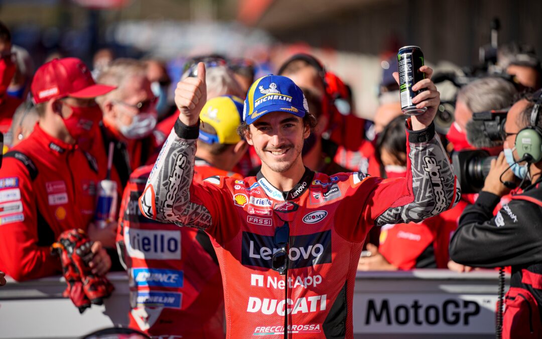 Bagnaia gana en Portimao desde la pole, Mir segundo y Miller tercero.