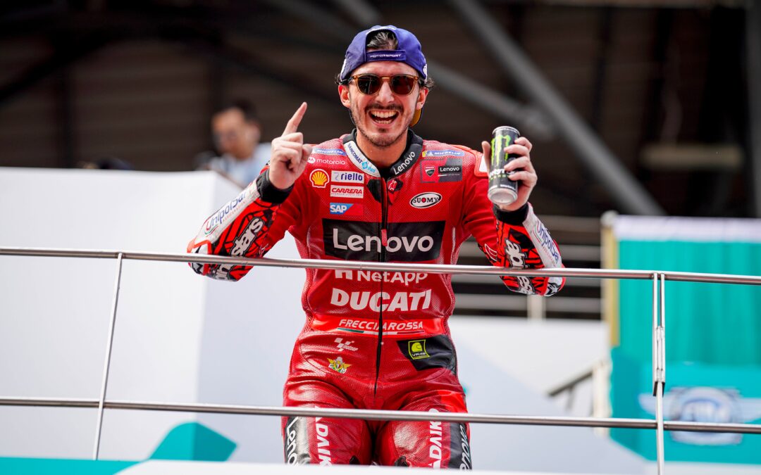 El Ducati Lenovo Team gana el título de equipos de MotoGP gracias a una extraordinaria victoria de Pecco Bagnaia