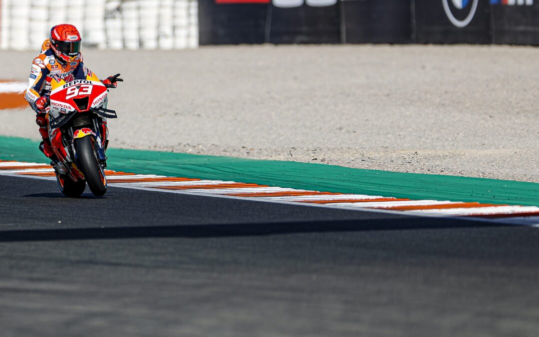Marc Márquez, cuarto en la primera jornada en Valencia