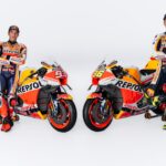 El equipo Repsol Honda presenta sus nuevos colores en la sede de Repsol en Madrid