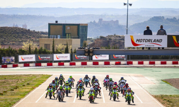 El Karting de Motorland Aragón saca la mejor versión de las futuras estrellas de motociclismo español