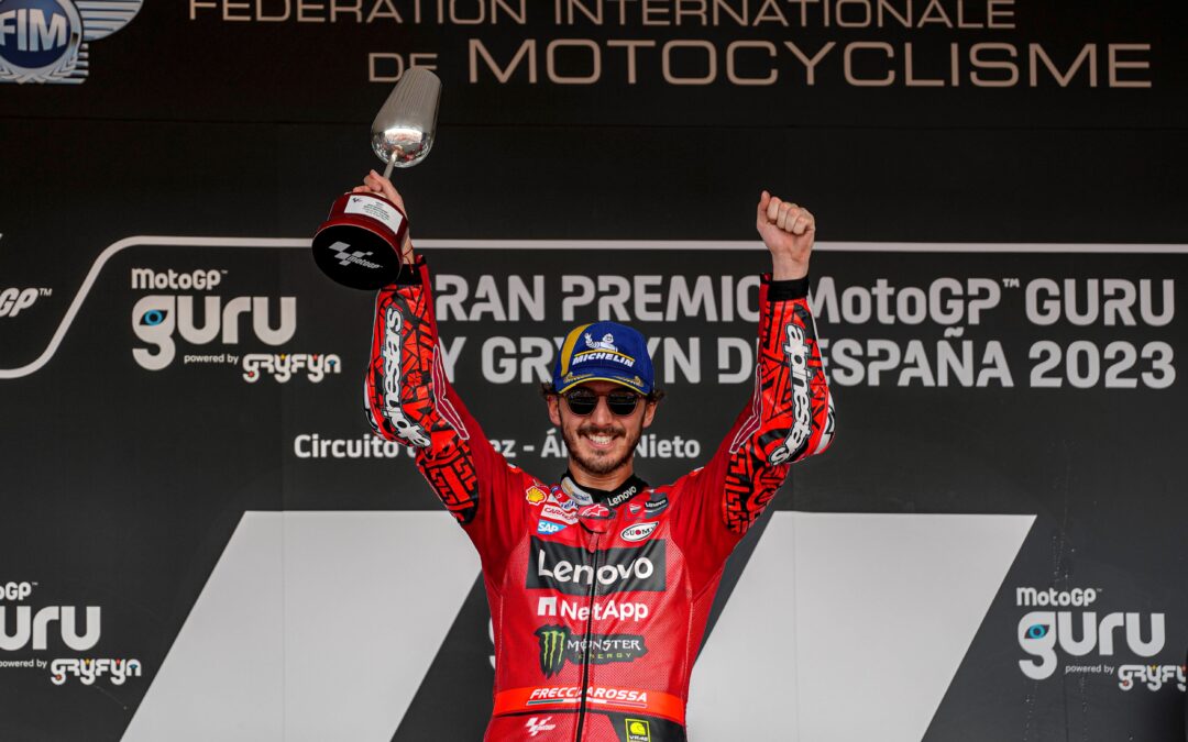 Extraordinaria victoria de Pecco Bagnaia en el GP de España en Jerez
