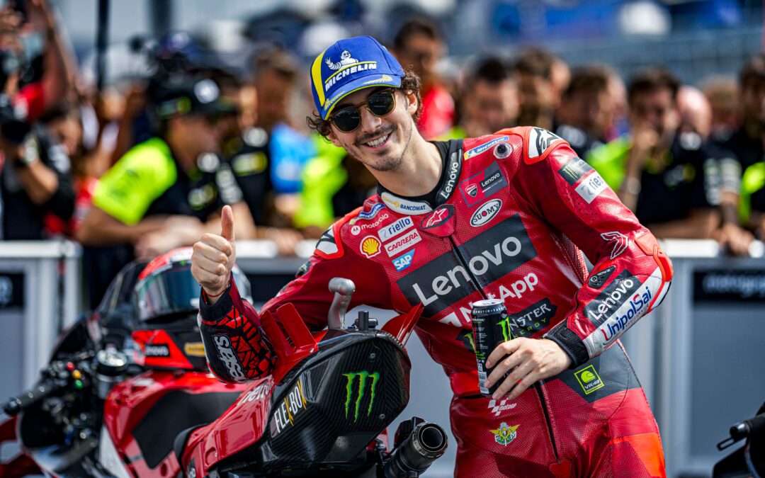 Bagnaia, segundo en la Sprint del GP de Alemania en Sachsenring. Top 10 de Bastianini