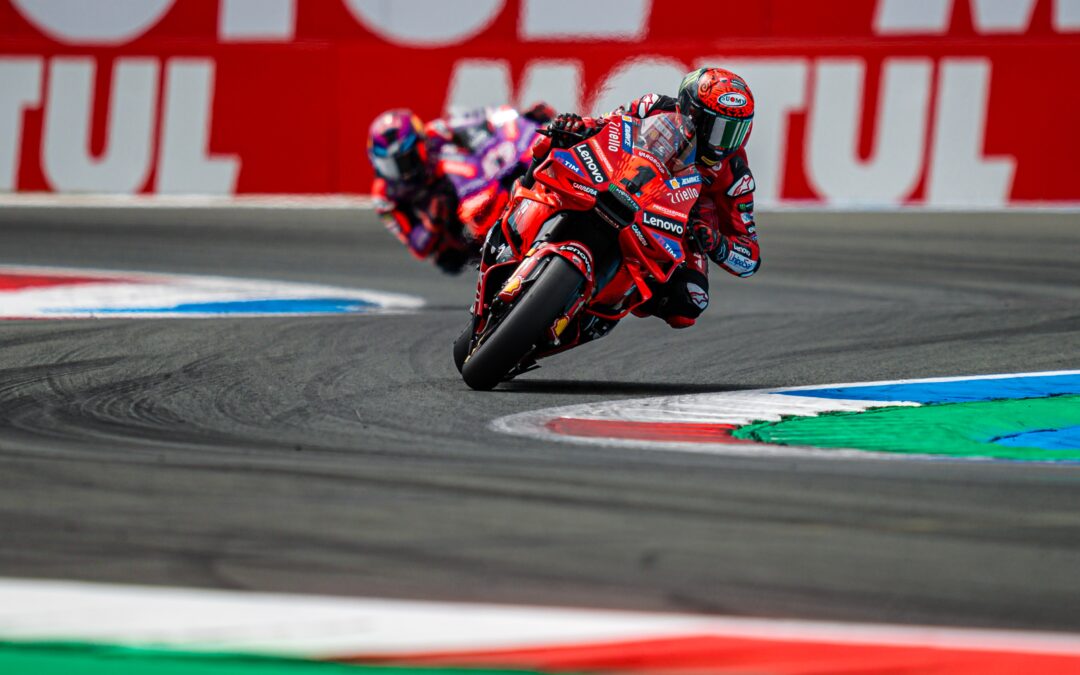 Bagnaia y el Ducati Lenovo Team, imbatibles en Assen. Gran podio de Bastianini, tercero