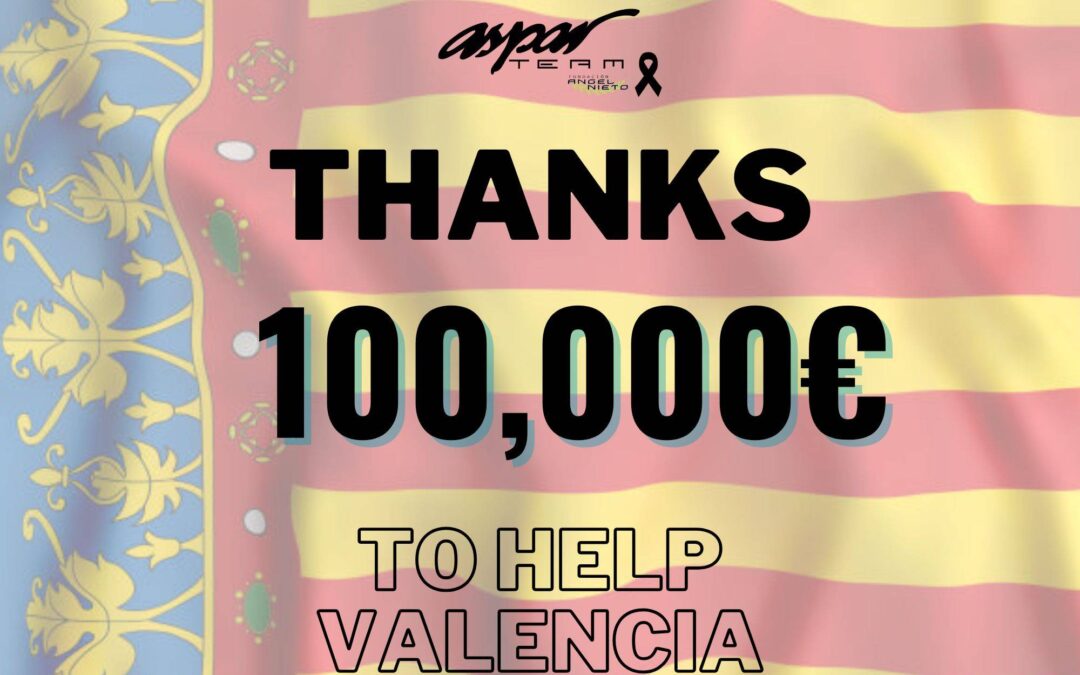LA COMUNIDAD DEL MOTOCICLISMO SUMA 100.000 EUROS POR LAS INUNDACIONES DE VALENCIA