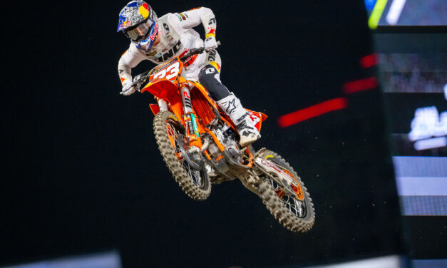 JULIEN BEAUMER AMPLÍA SU LIDERAZGO EN LA 250SX EN WEST POINTS CON EL PODIO EN ANAHEIM 2