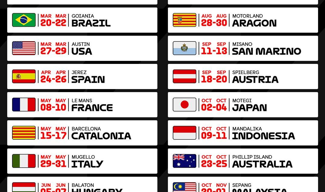 Calendario MotoGP 2026