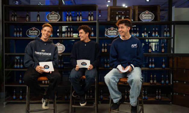 Los embajadores de Estrella Galicia 0,0 Márquez, Moreira y Rueda, de campeones a periodistas