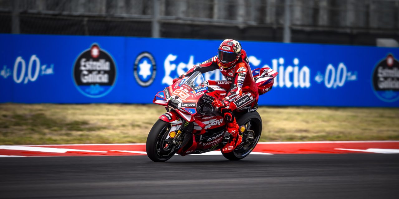 Marc Márquez y el Ducati Lenovo Team, quintos en el Gran Premio de Estados Unidos. Francesco Bagnaia, décimo