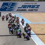 Carlos Cano y Yaroslav Karpushin , Lorenzo Pritelli y Mateo Marulanda , Milan Pawelec  y Jacobo Hinojosa e vencedores hoy en Jerez en el FIM MotoJunior World Championship